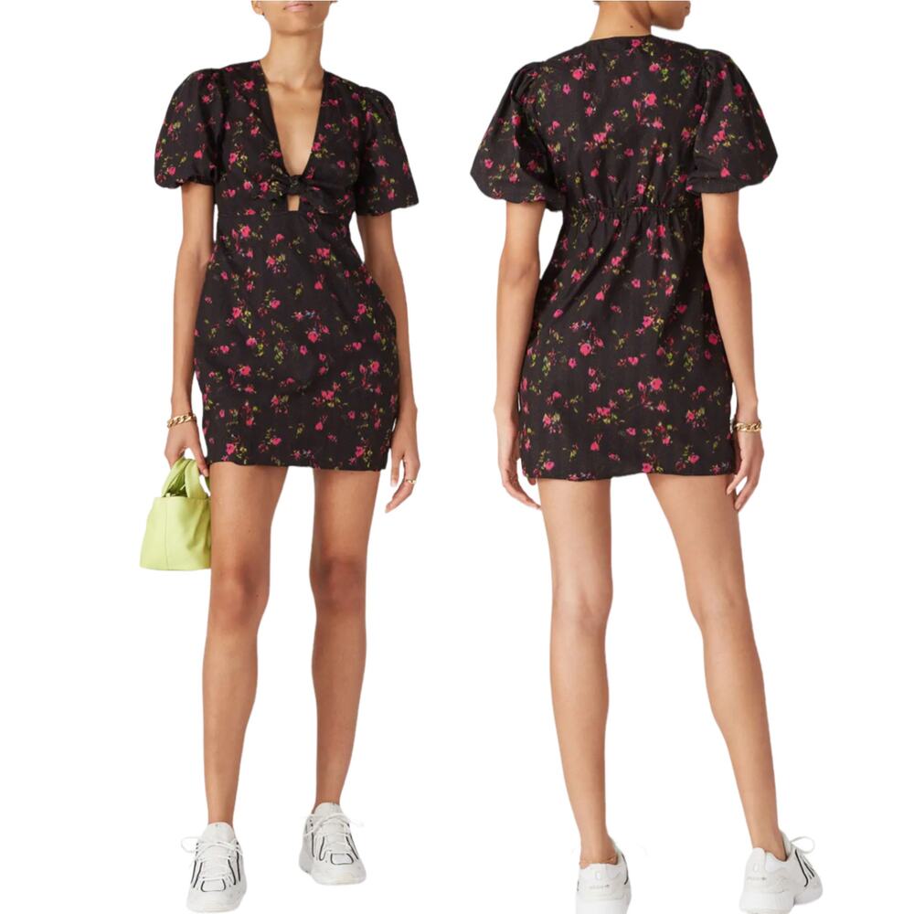 Pam & Gela Floral Babydoll Dress Size L